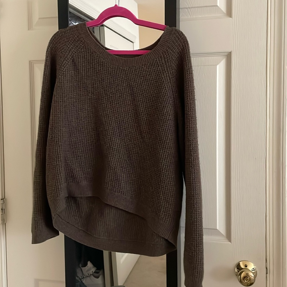 Vince Olive green waffle sweater